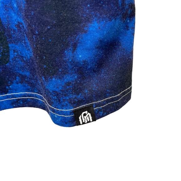 INTO THE AM Shirt Mens Medium Tank Psychedelic Space Astronaut All Over Print - Picture 5 of 7